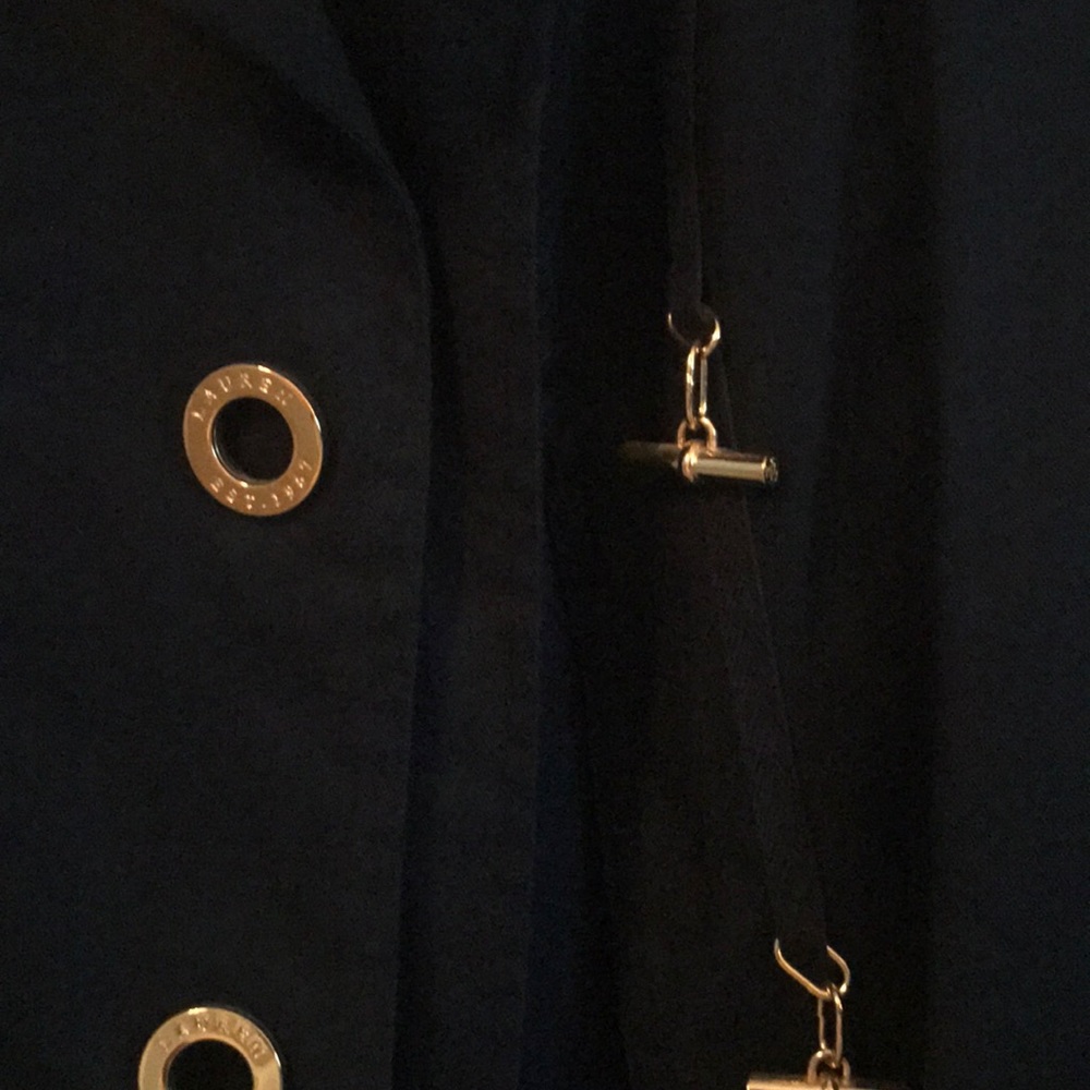 Ralph Lauren Navy Utility Jacket with Gold Accent Hardware - Picture 3 of 5